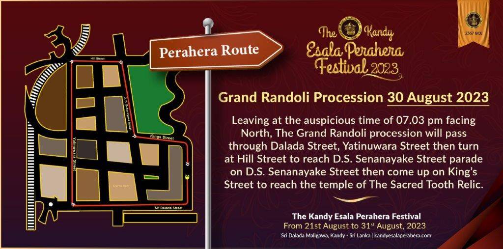 2023 Perahera Route_Eng - Grand Randoli 30.08.2023
